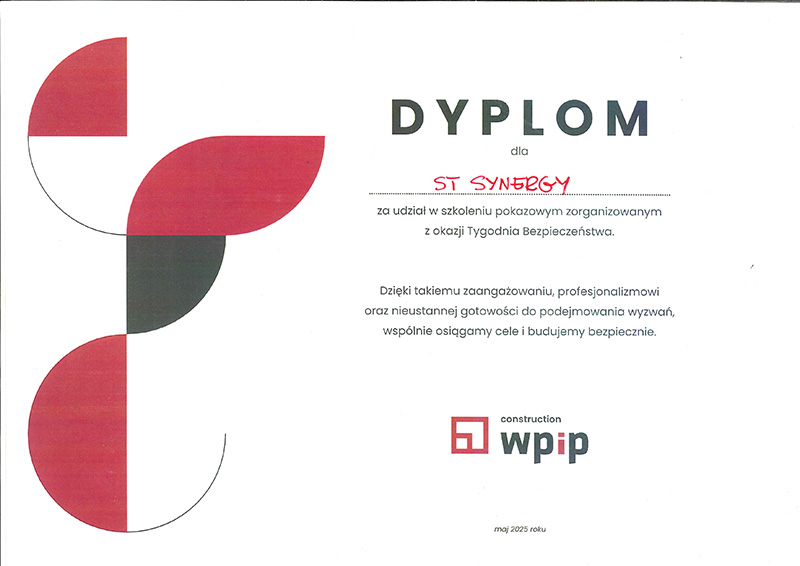 certyfikat ST Synergy